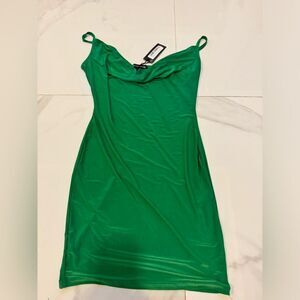 Pretty little thing green dress#9